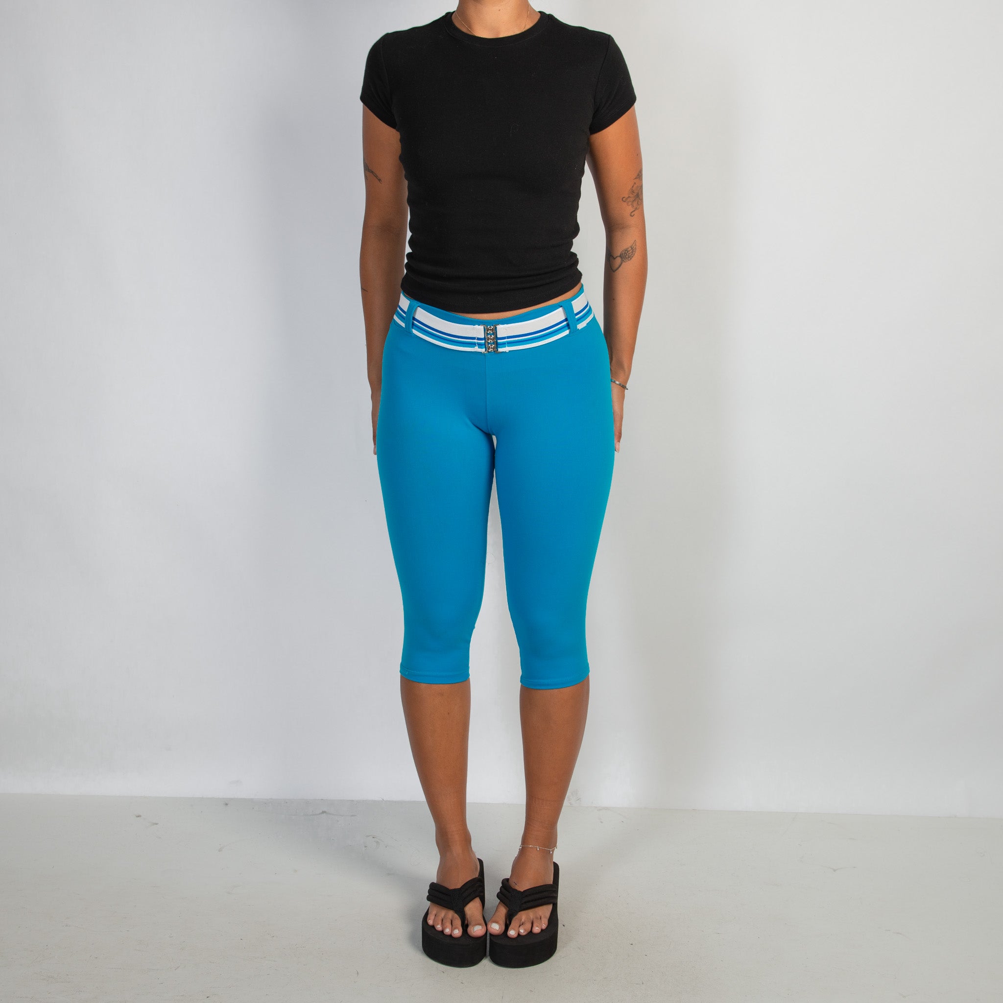 BLUE CAPRI TIGHTS