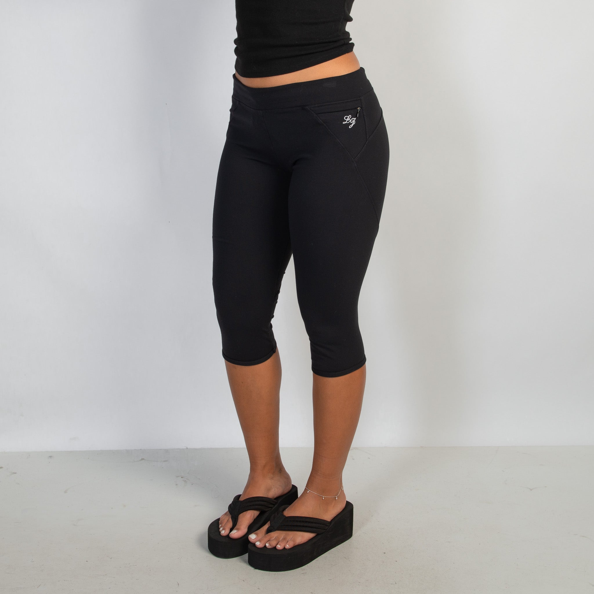 BLACK CAPRI TIGHTS