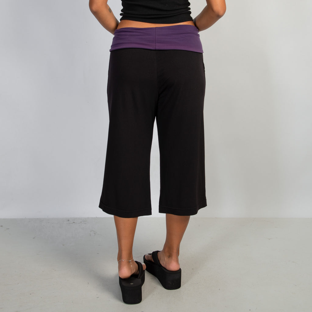 WIDE LEG CROP LOUNGE PANTS