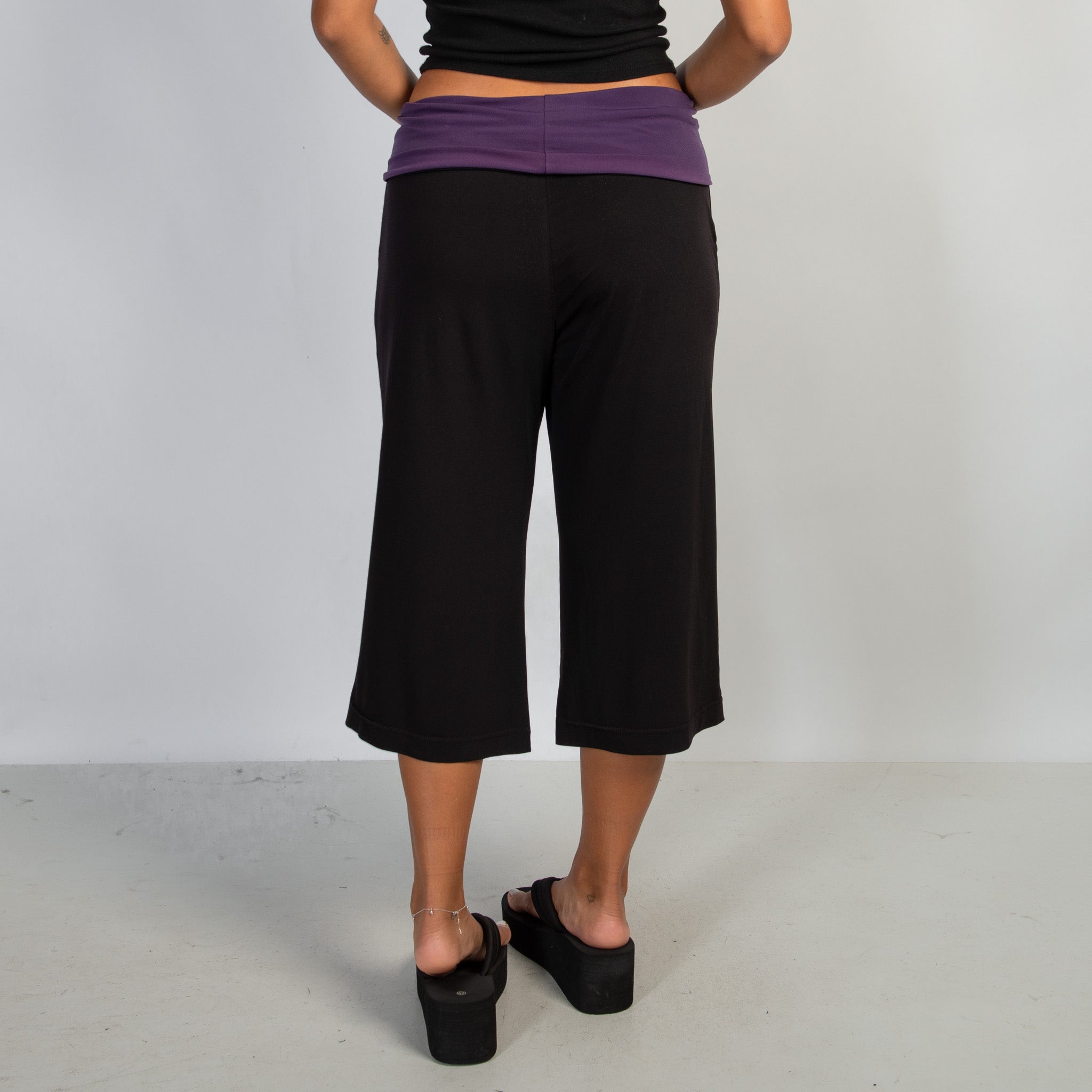WIDE LEG CROP LOUNGE PANTS