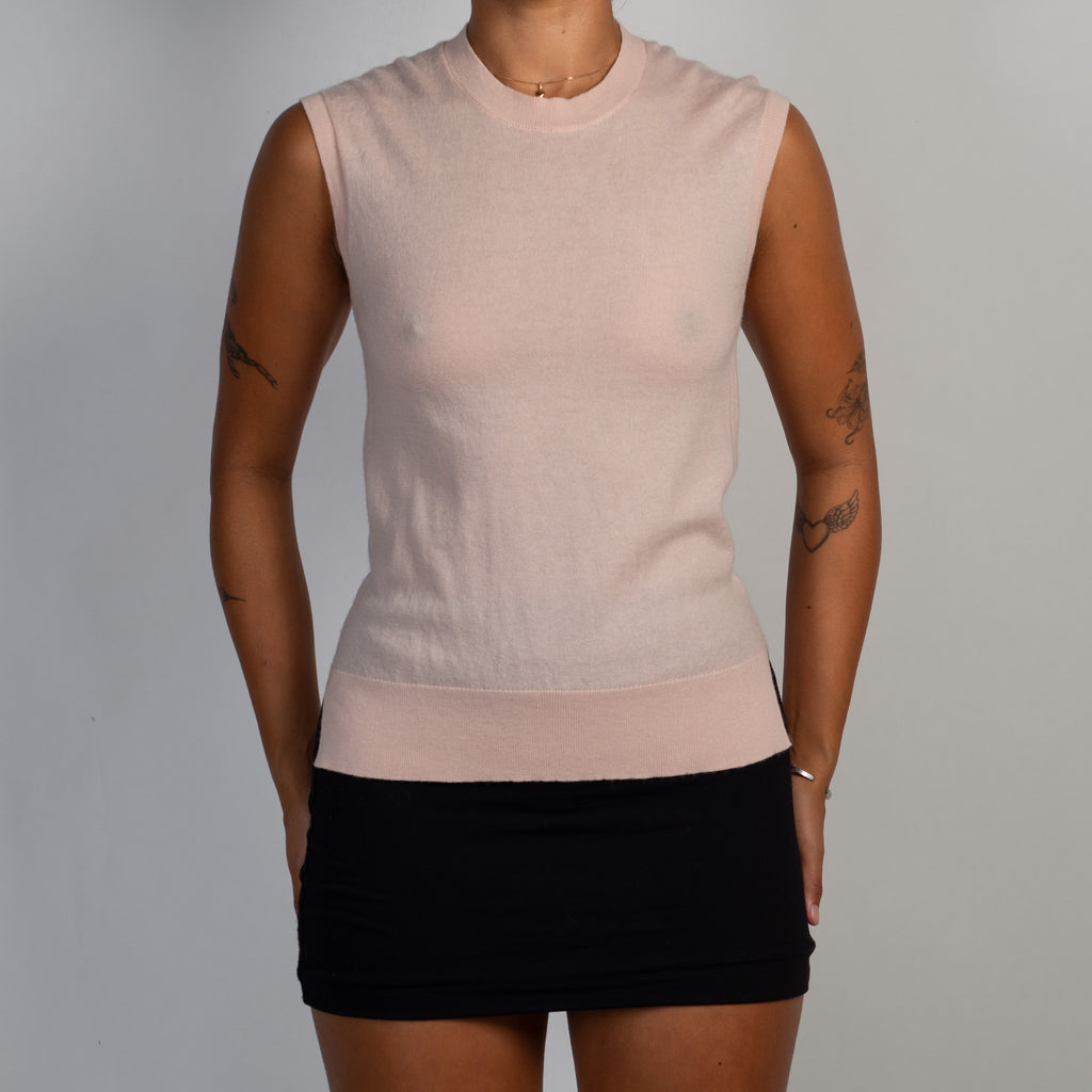PINK WOOL KNIT TOP