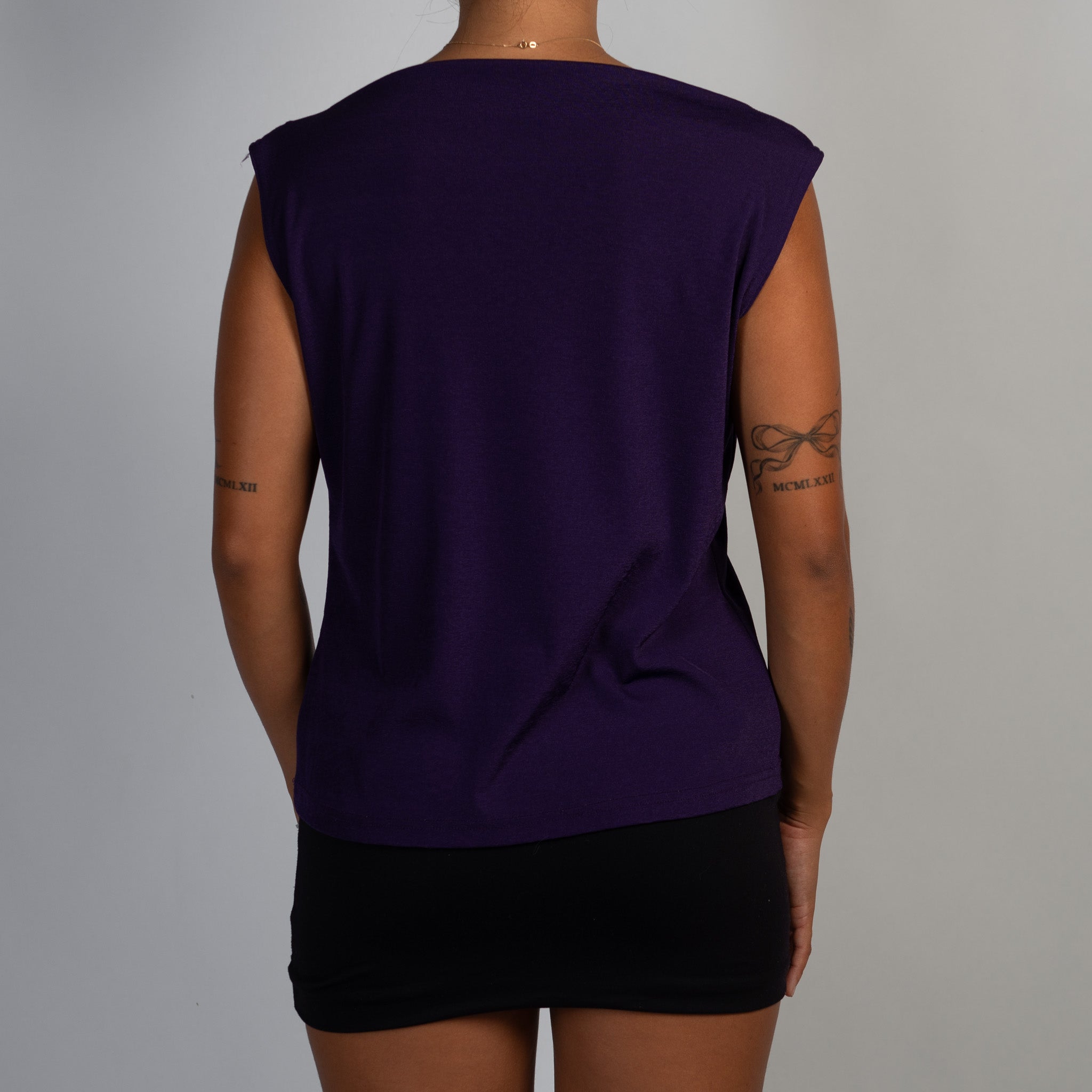 PURPLE SLEEVELESS TOP