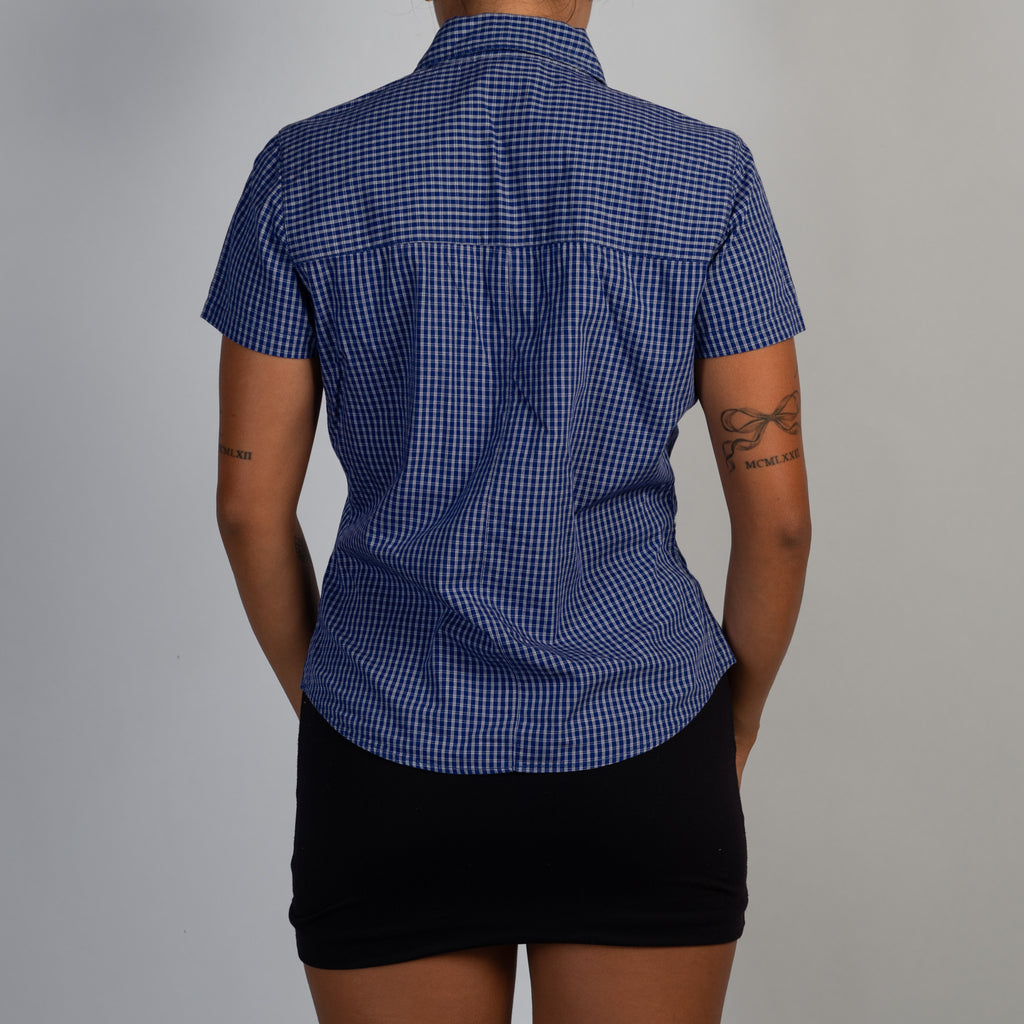 BLUE CHECK BLOUSE
