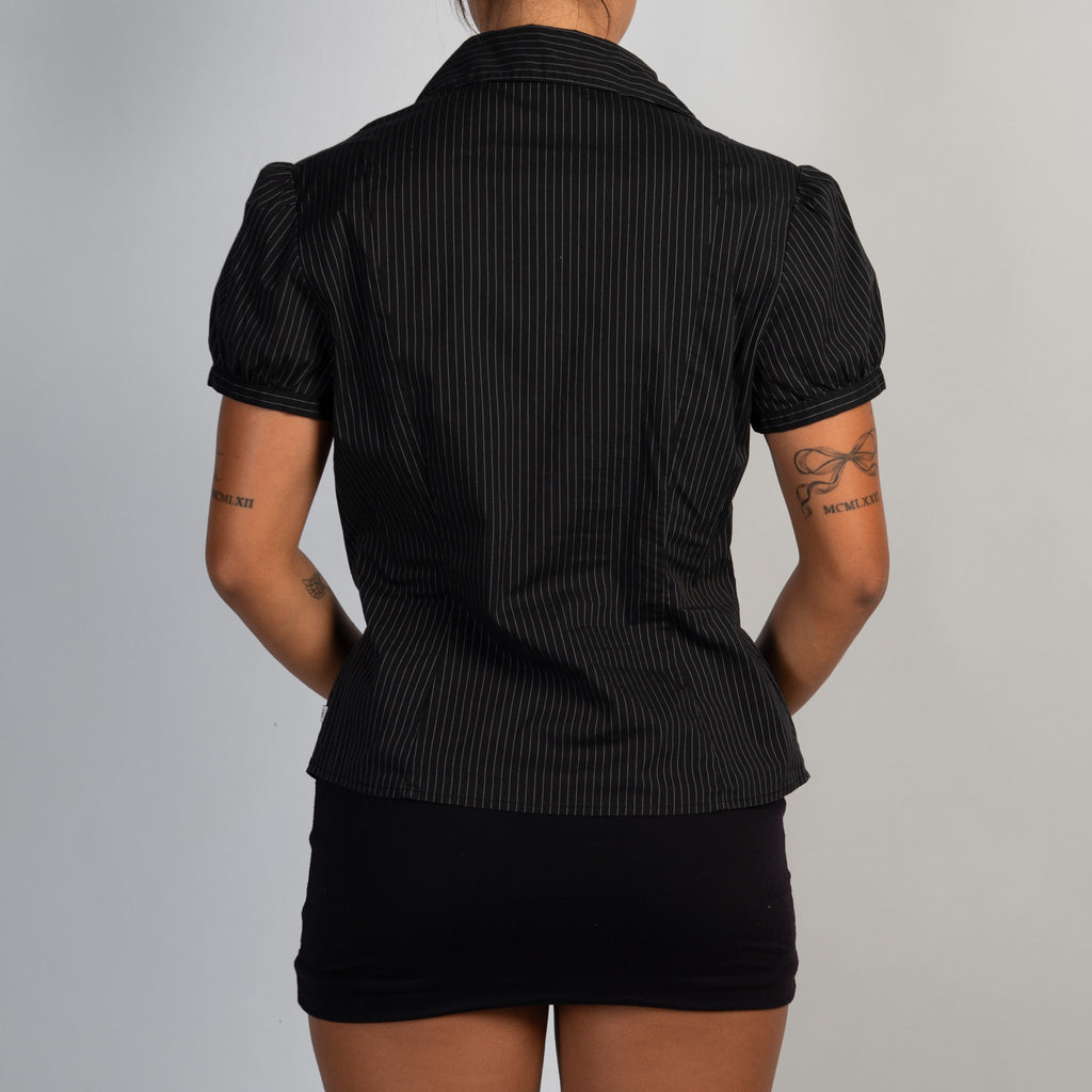 BLACK STRIPE BLOUSE