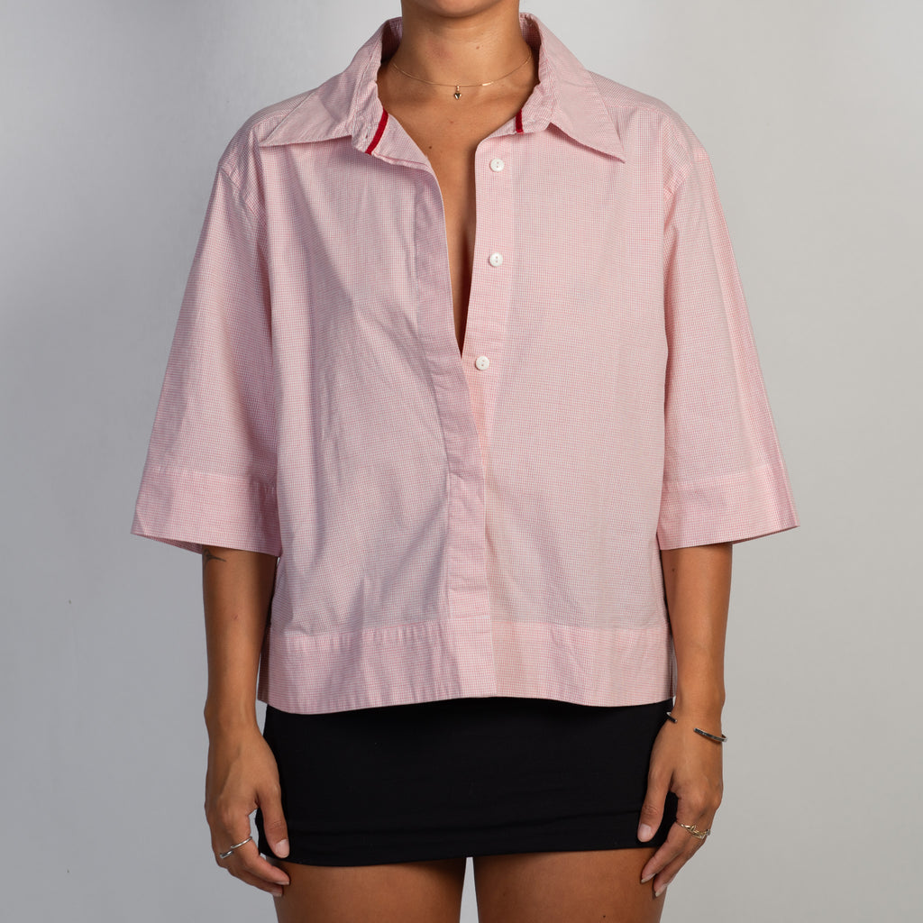 BOXY CHECK BLOUSE