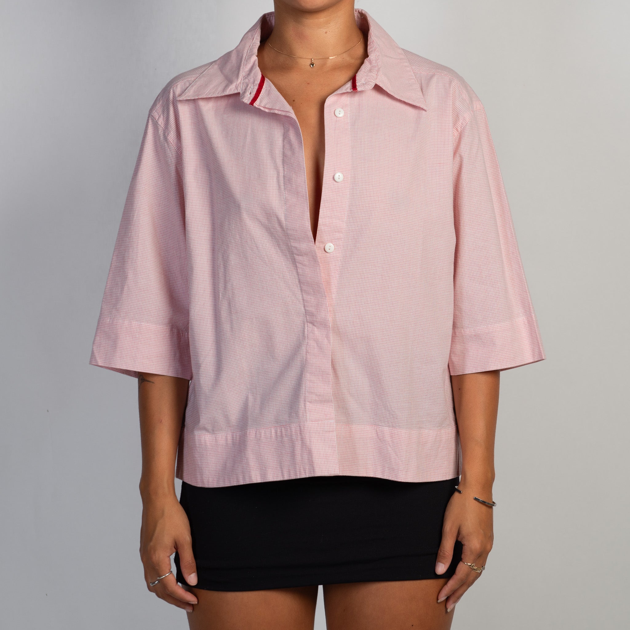 BOXY CHECK BLOUSE