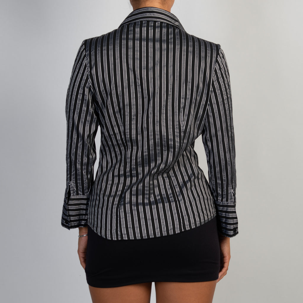 BLACK STRIPE BLOUSE