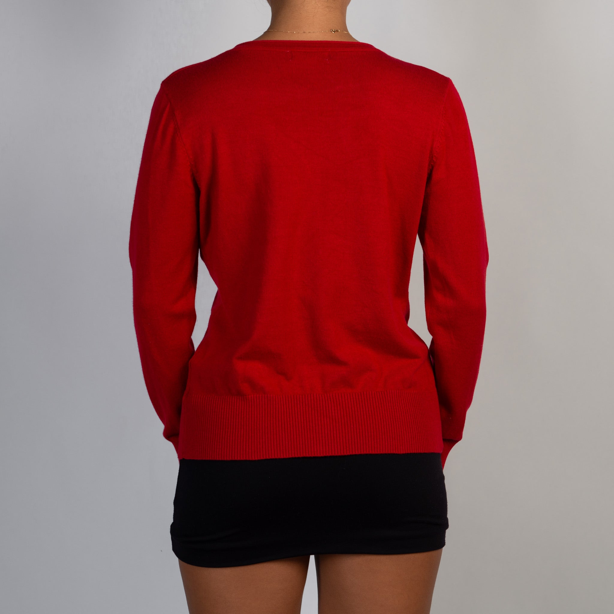 CLASSIC RED CARDIGAN