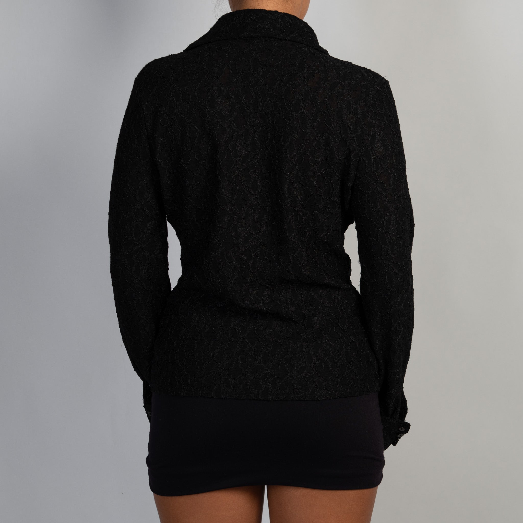 BLACK LACE BLOUSE