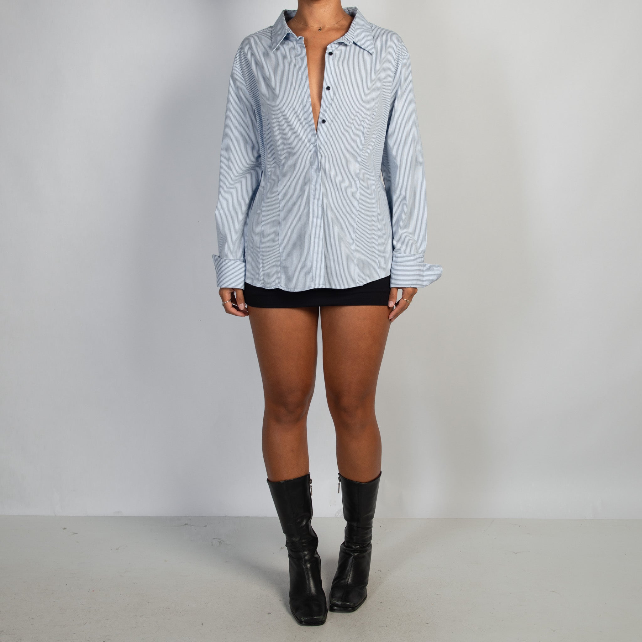 BLUE STRIPE BLOUSE