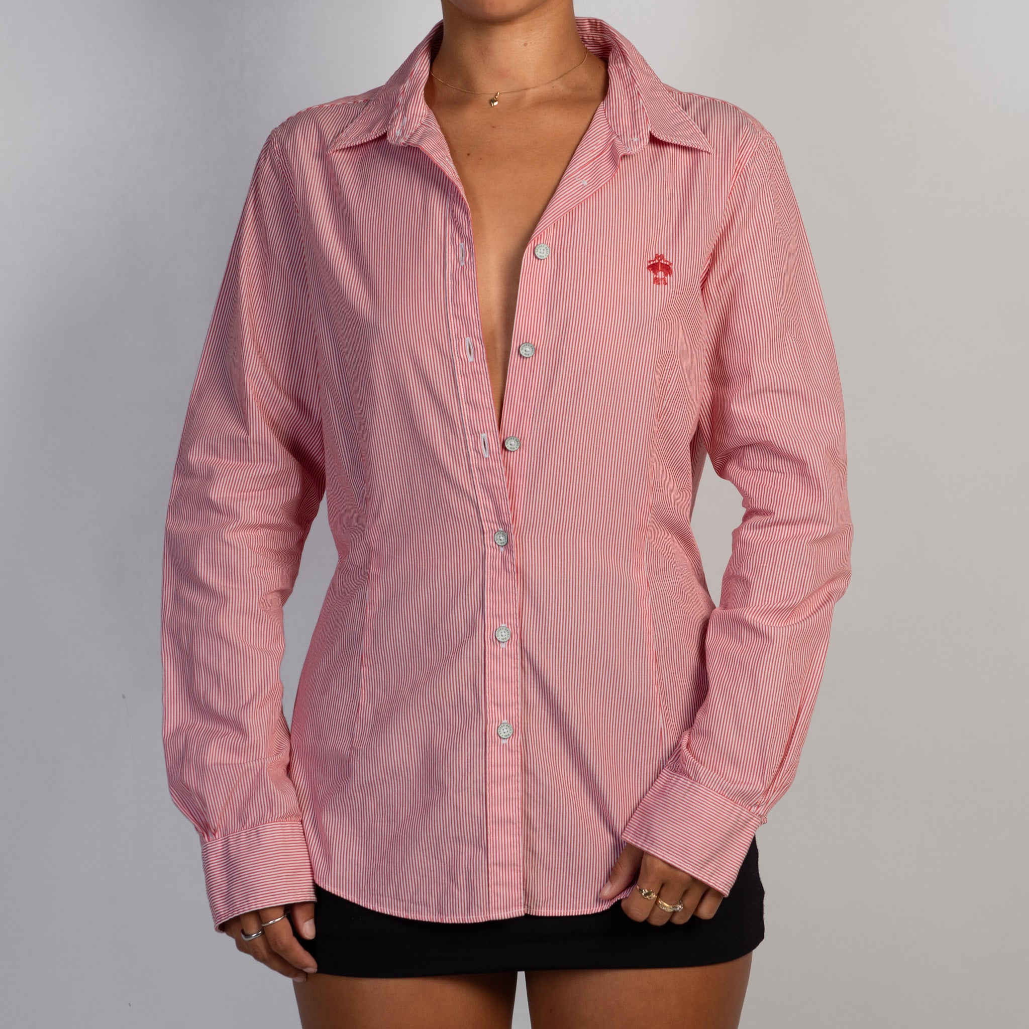 RED STRIPE BLOUSE