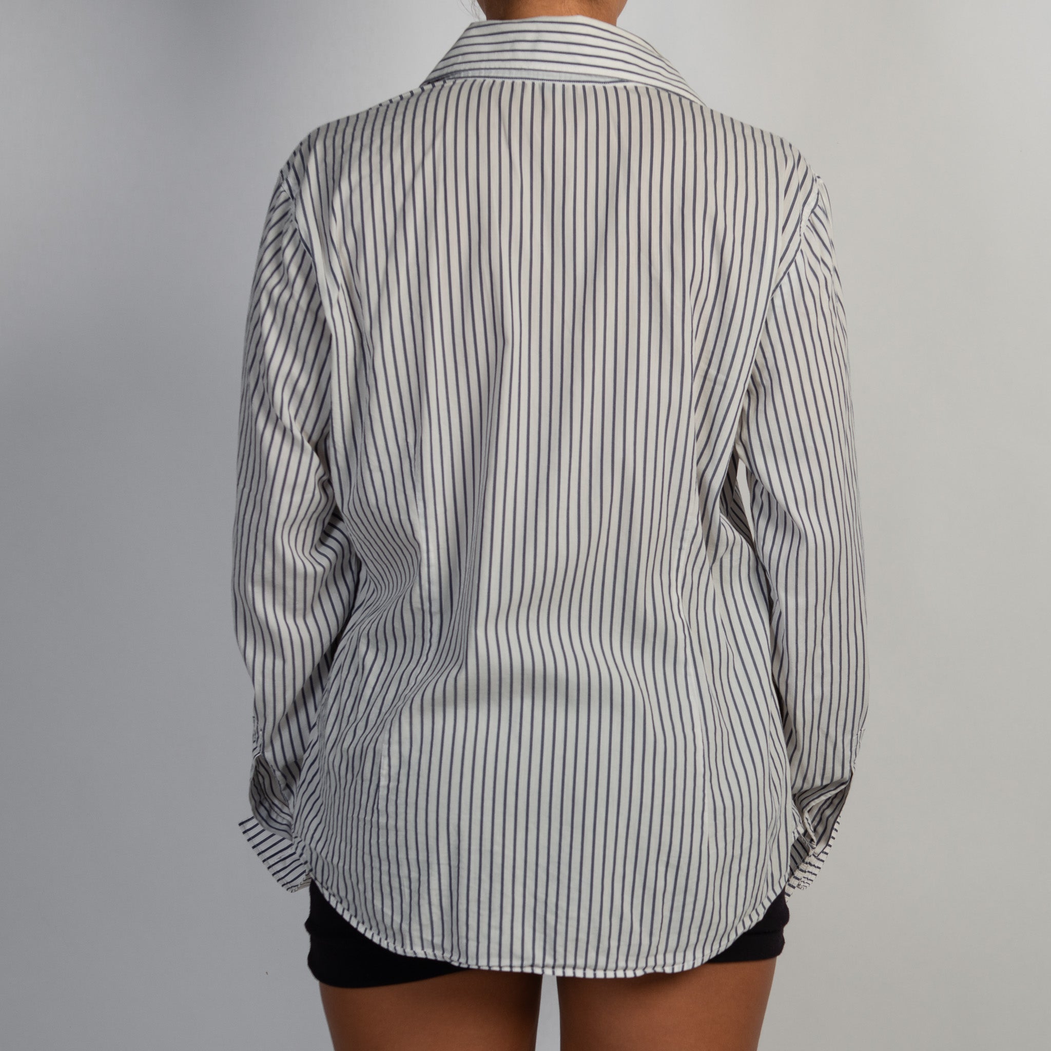 WHITE STRIPE BLOUSE