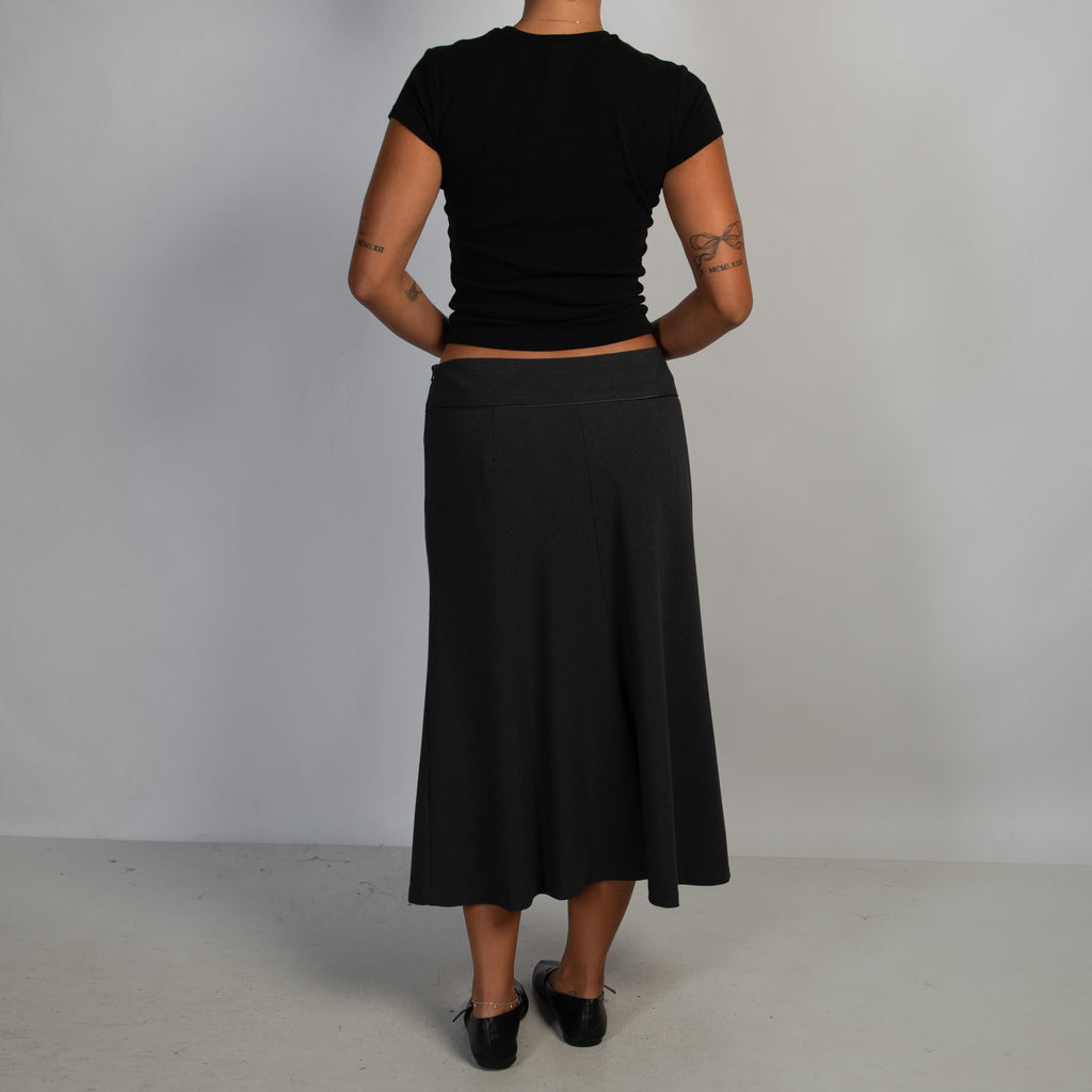 GREY MIDI SKIRT