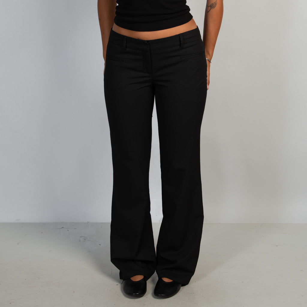 BLACK BOOTCUT TROUSERS
