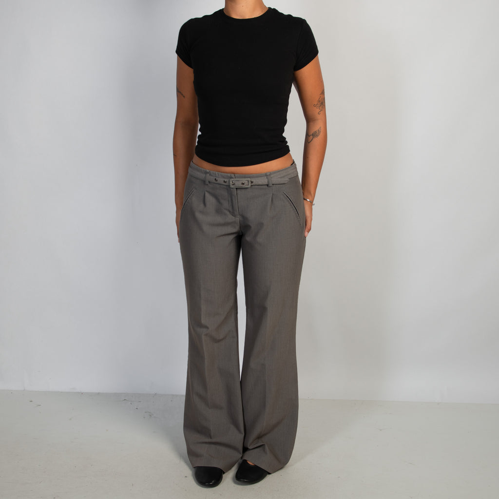 GREY BOOTCUT TROUSERS