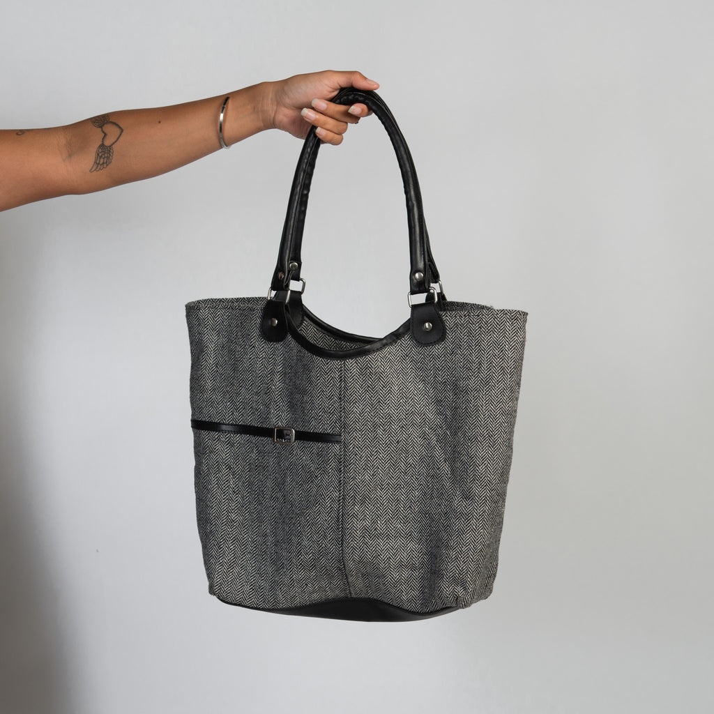 HERRINGBONE SHOULDER BAG