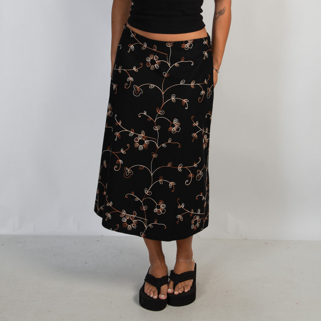 EMBROIDERED FELT SKIRT