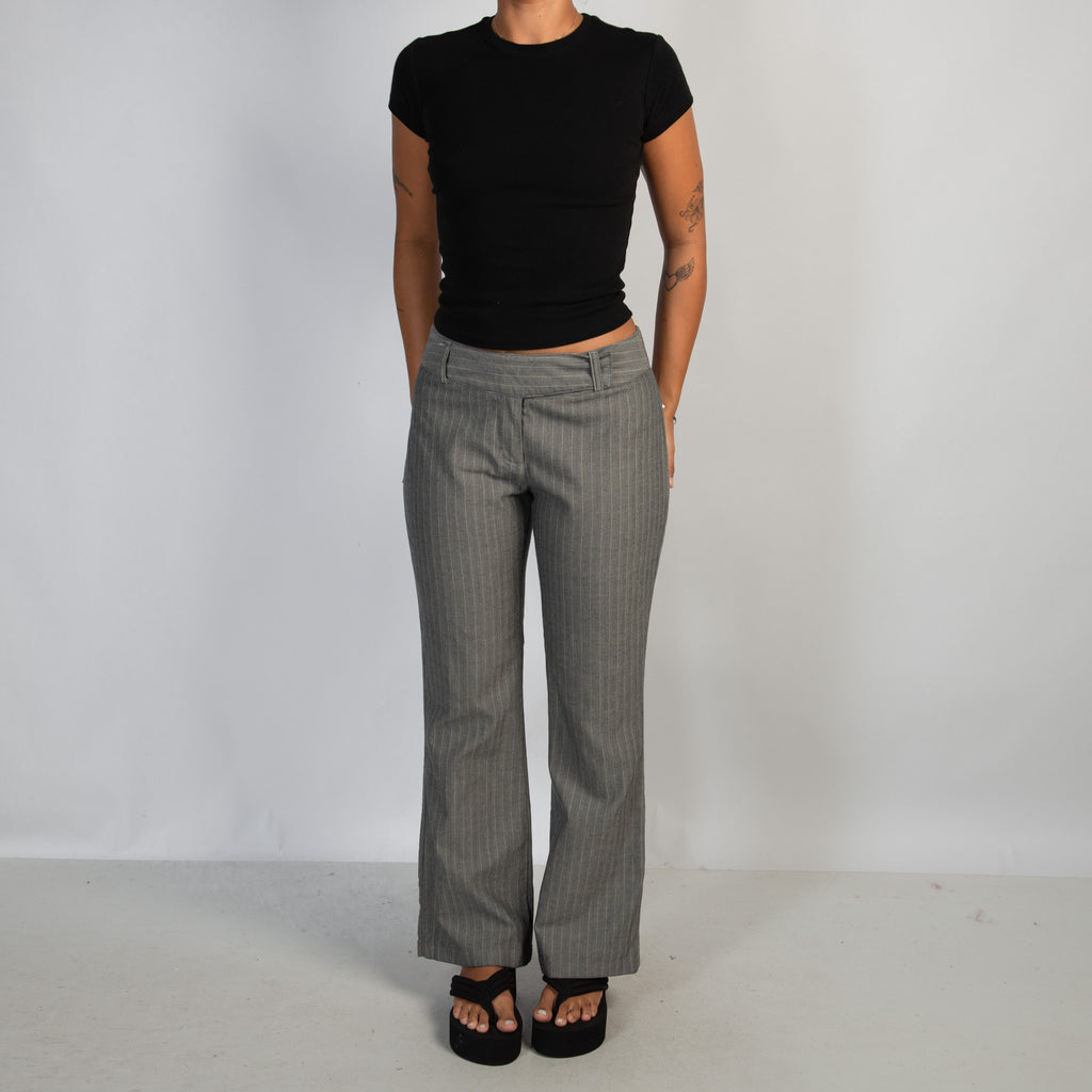 GREY BOOTCUT TROUSERS