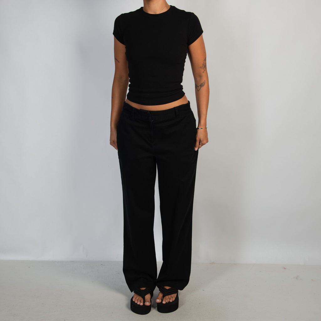 BLACK COTTON DRILL PANTS