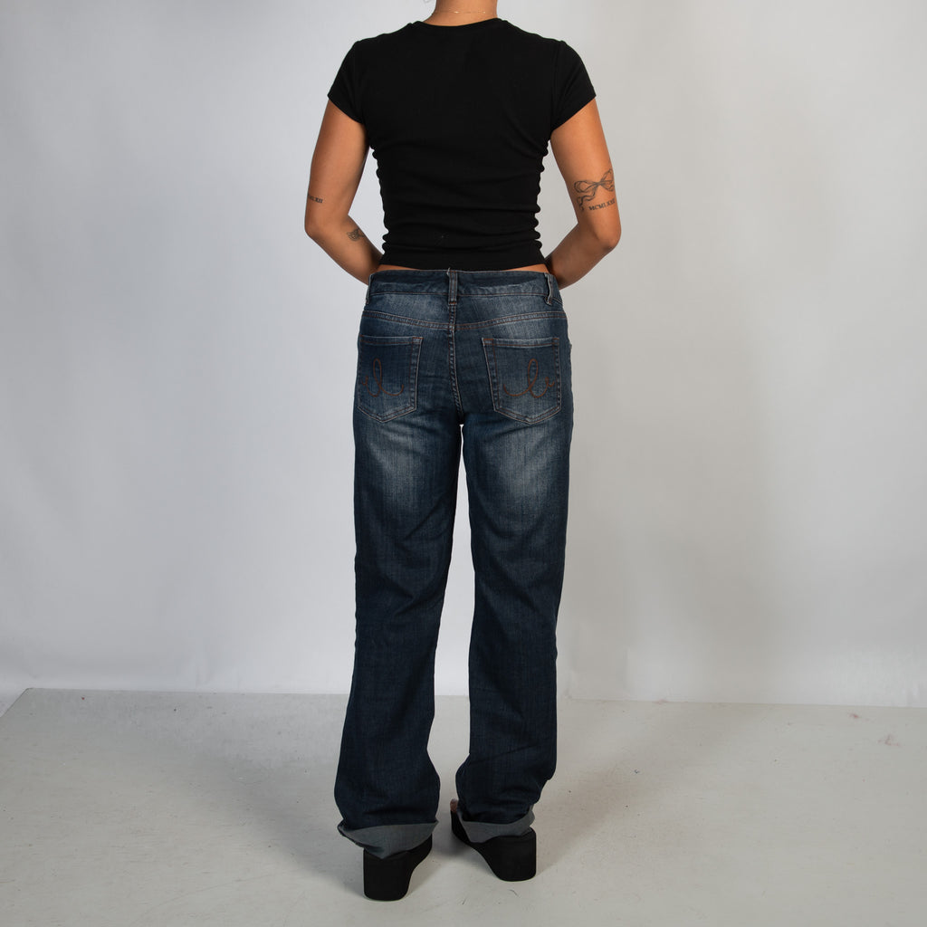 MID RISE BOOTCUT JEANS