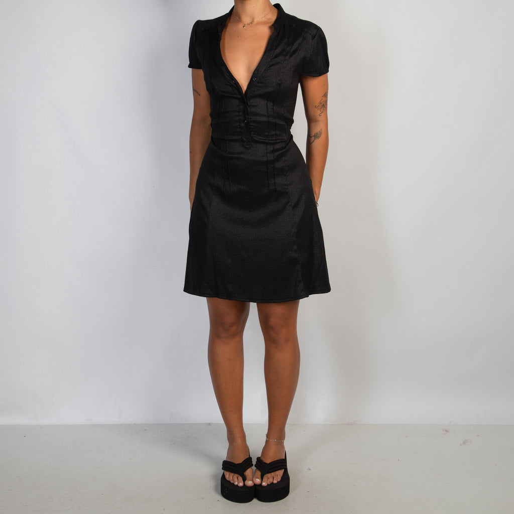 BLACK A LINE DRESS