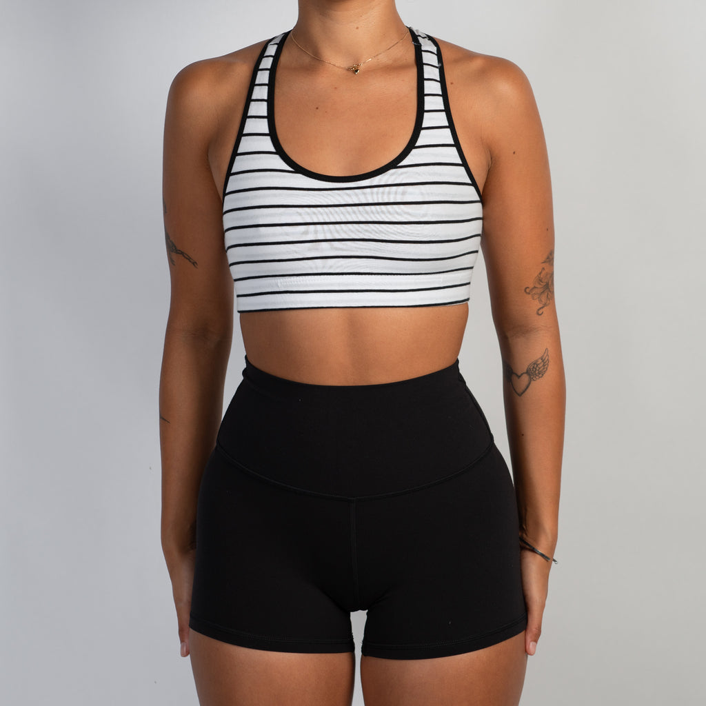 B&W COTTON SPORTS BRA