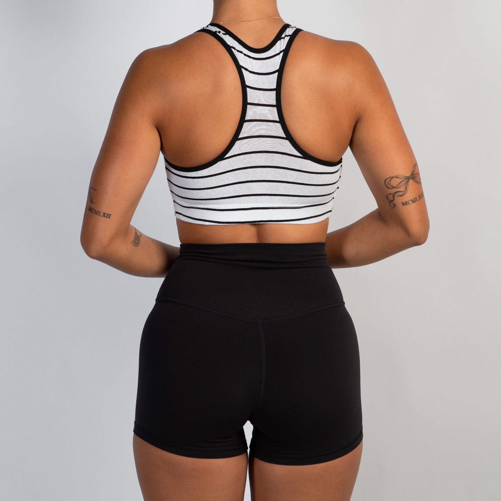 B&W COTTON SPORTS BRA