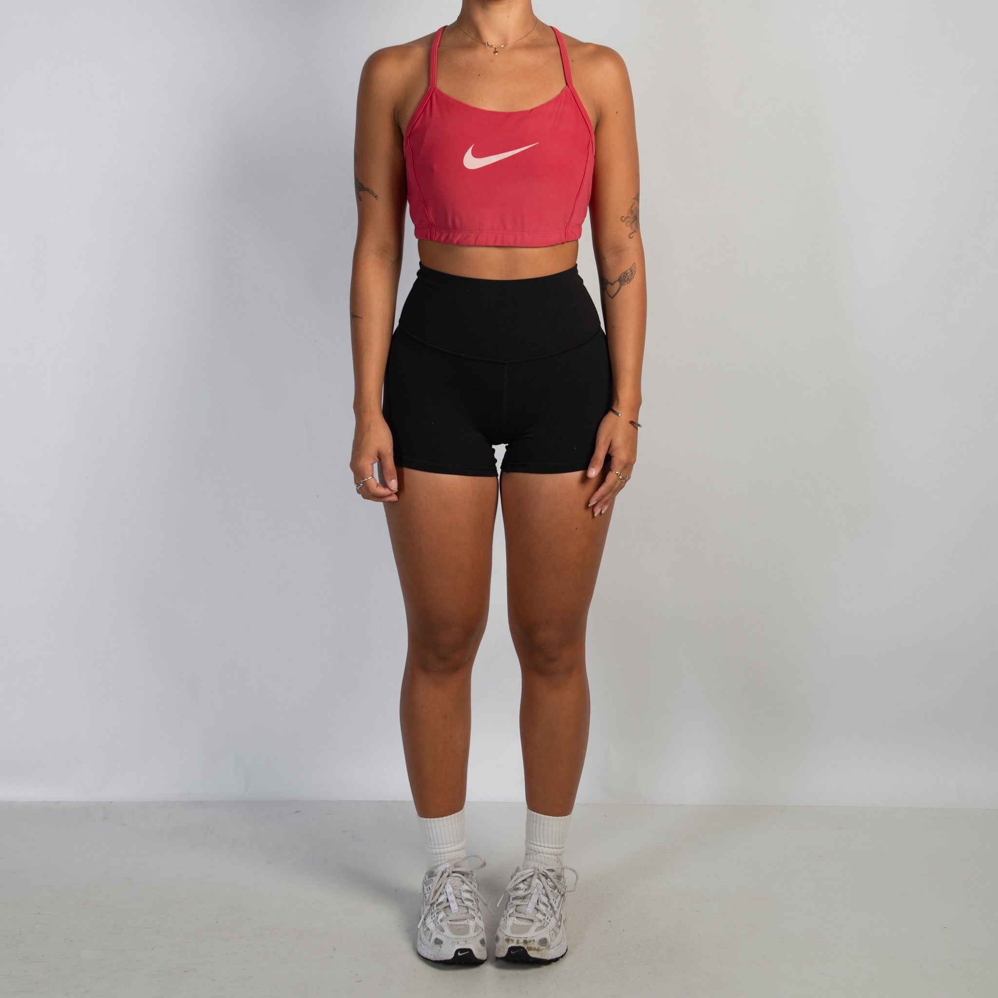 PINK NIKE SPORTS BRA