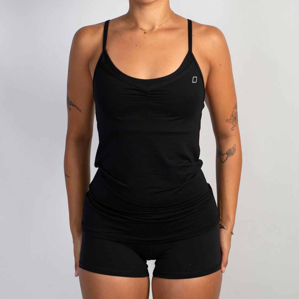 BLACK ACTIVE TANK TOP