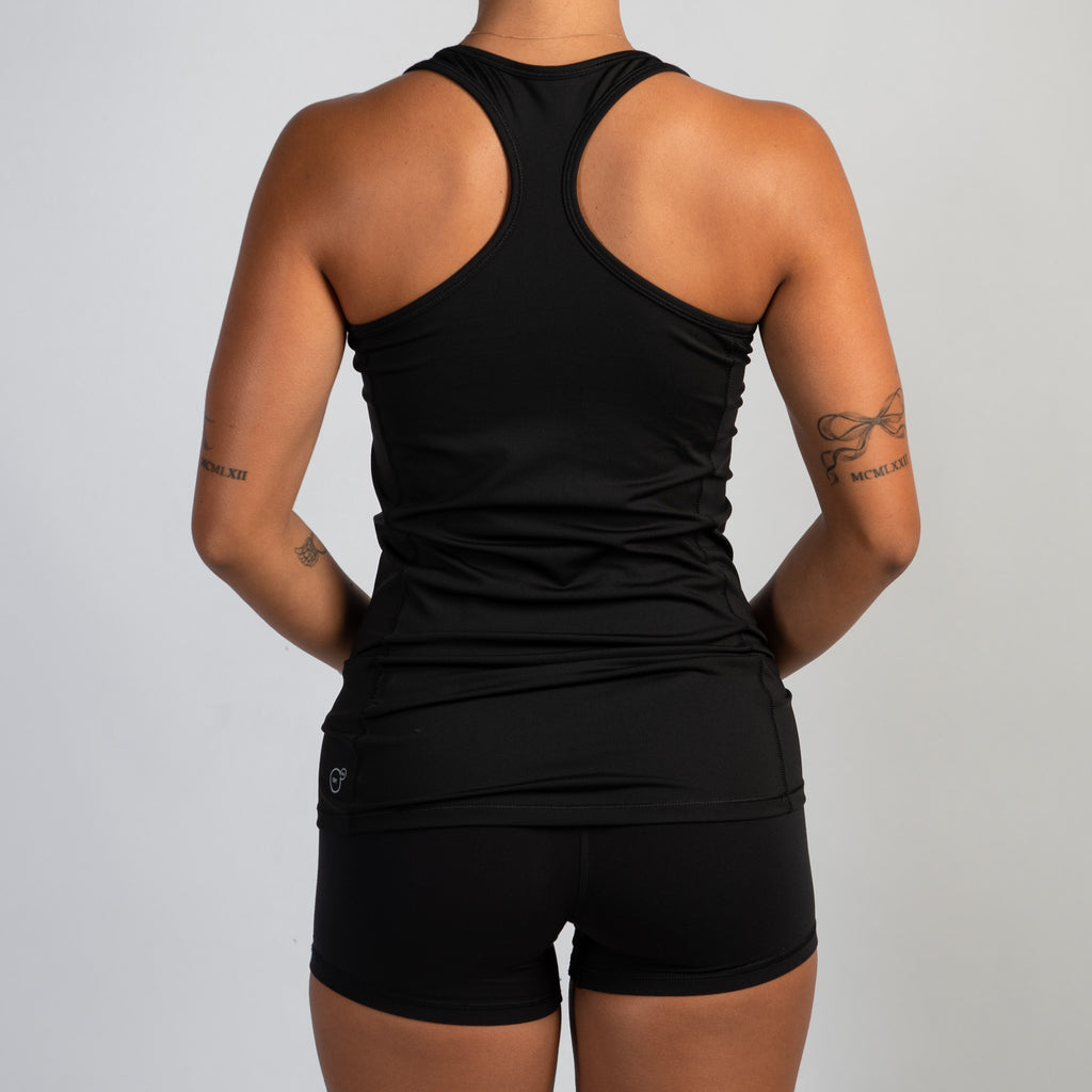 BLACK ACTIVE TANK TOP