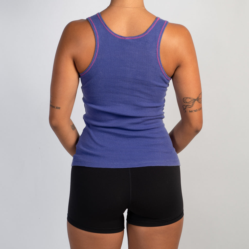 PURPLE COTTON TANK TOP