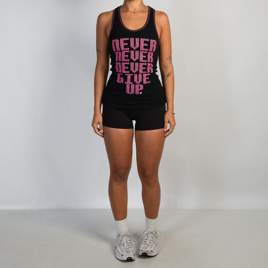 BLACK COTTON TANK TOP
