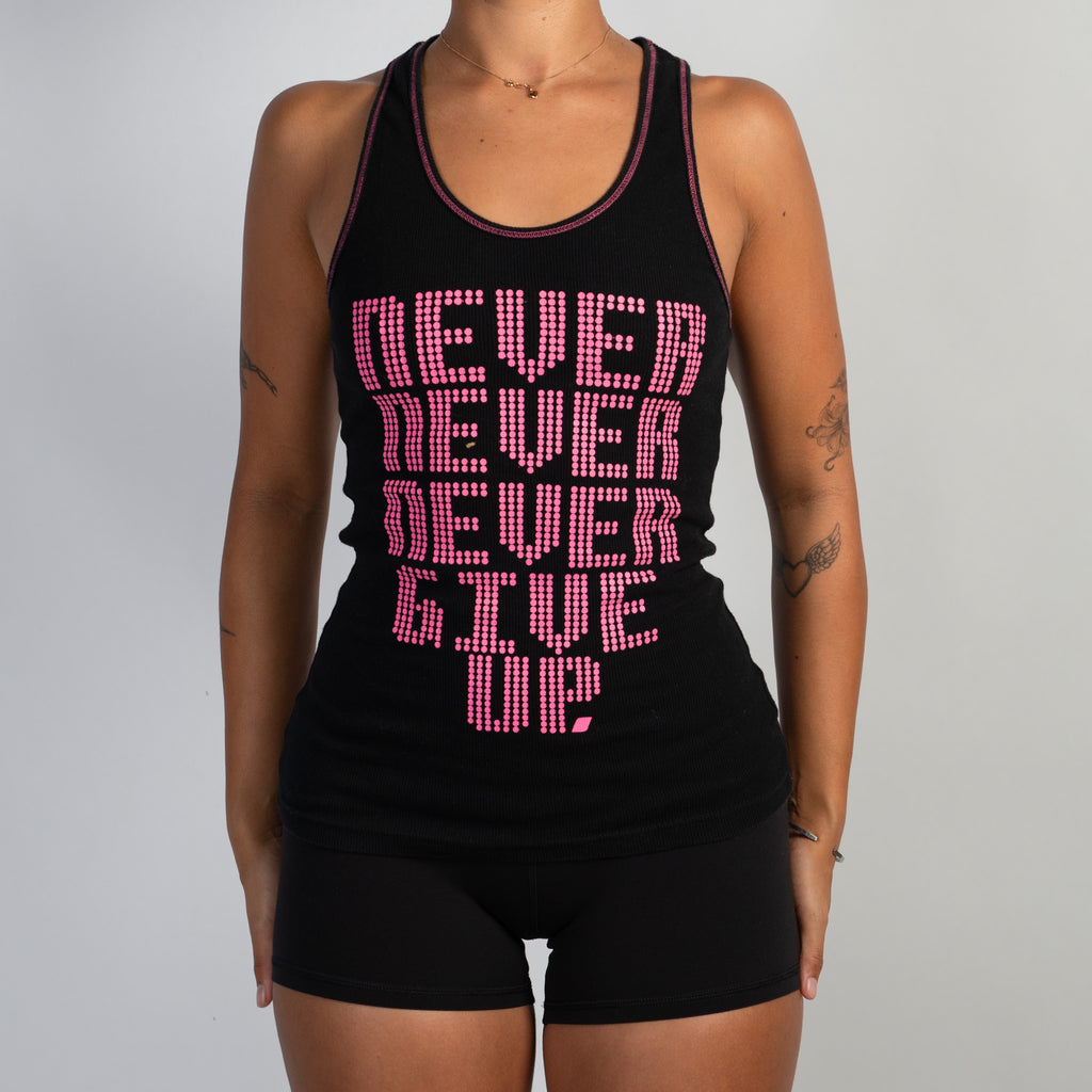 BLACK COTTON TANK TOP