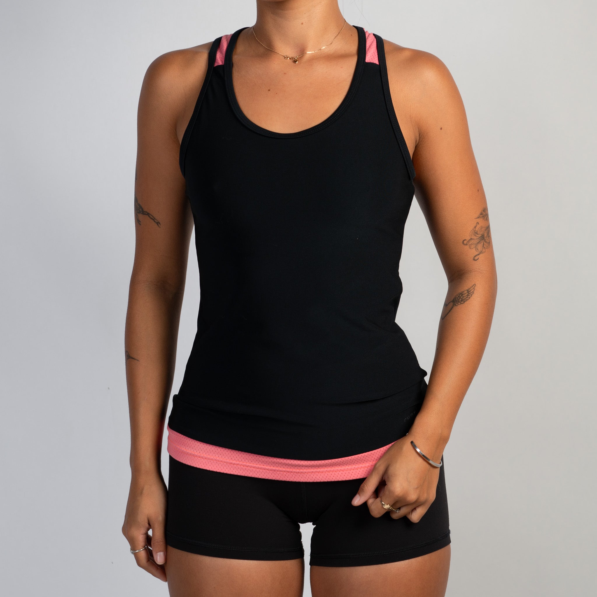 BLACK ACTIVE TANK TOP