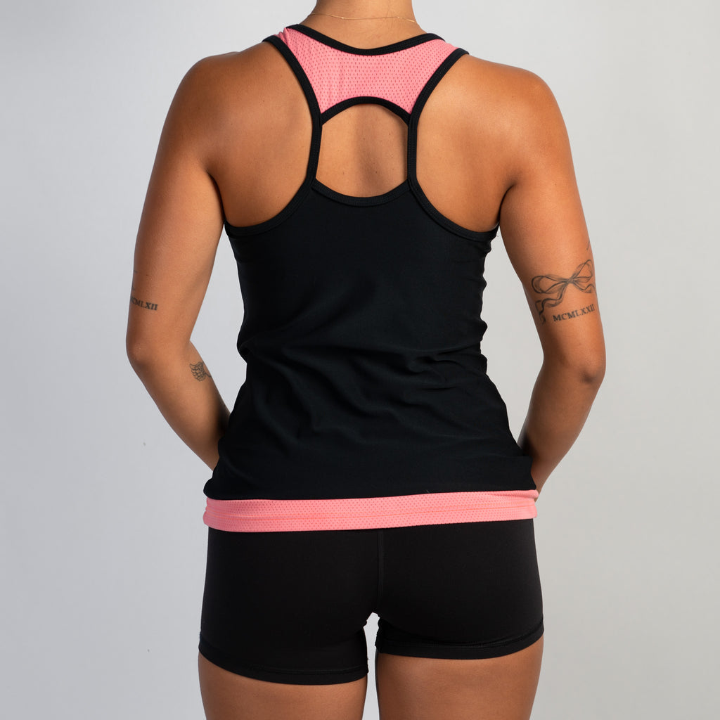 BLACK ACTIVE TANK TOP