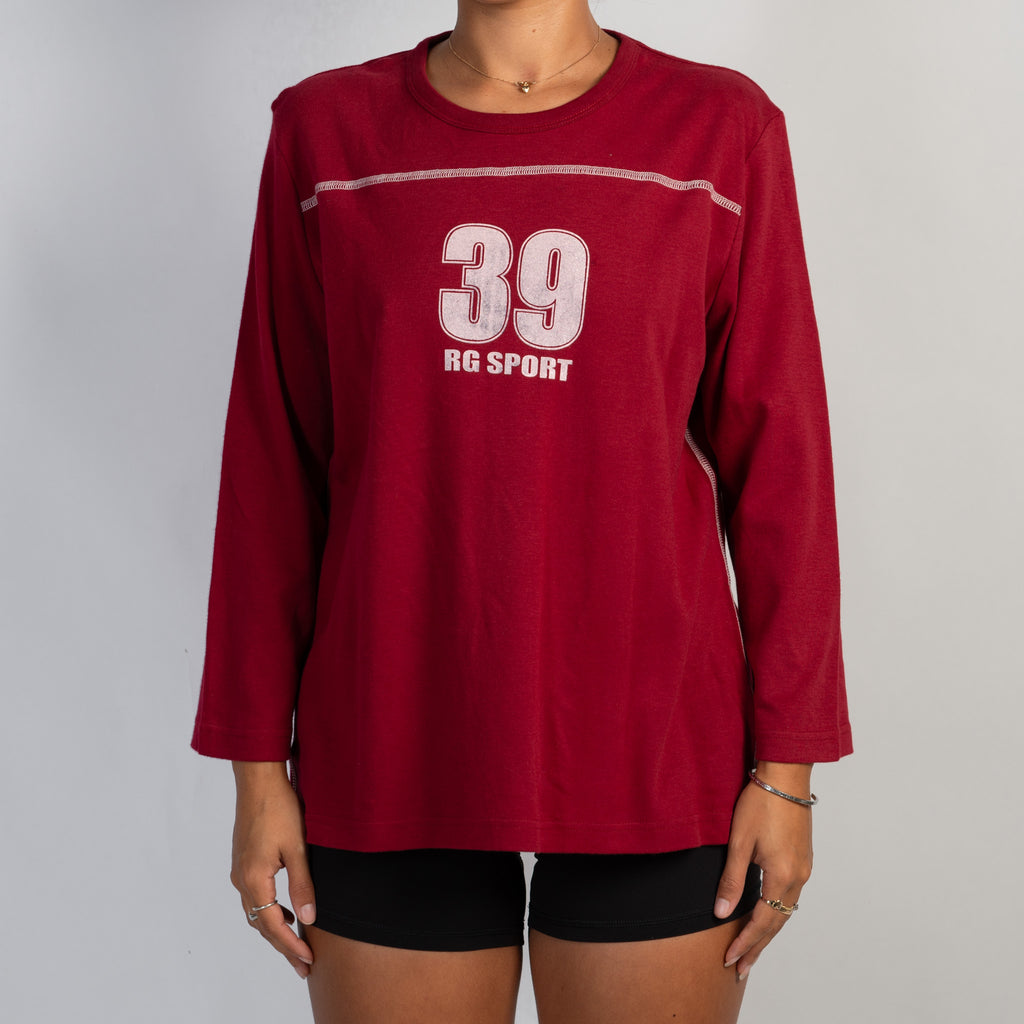 RED LONG SLEEVE TOP
