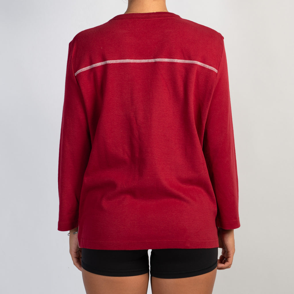 RED LONG SLEEVE TOP