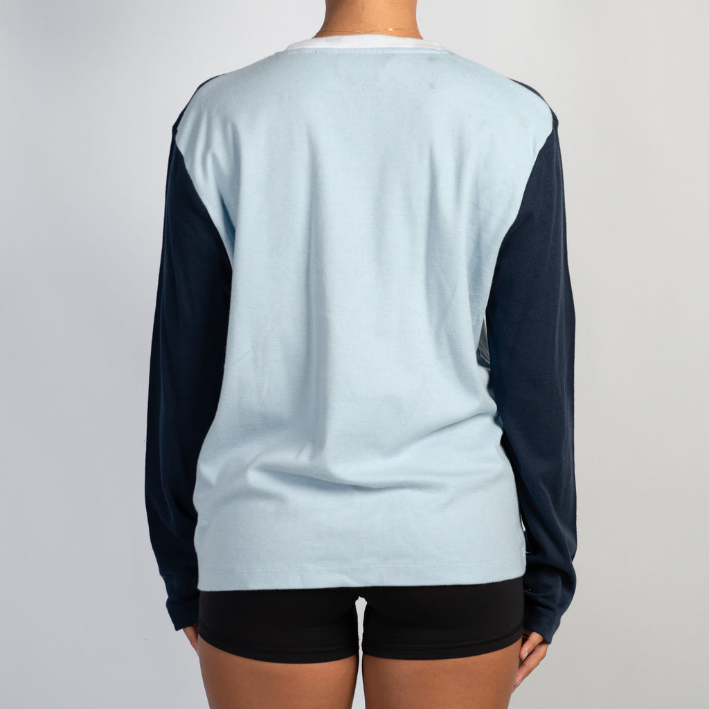 NAVY LONG SLEEVE TOP