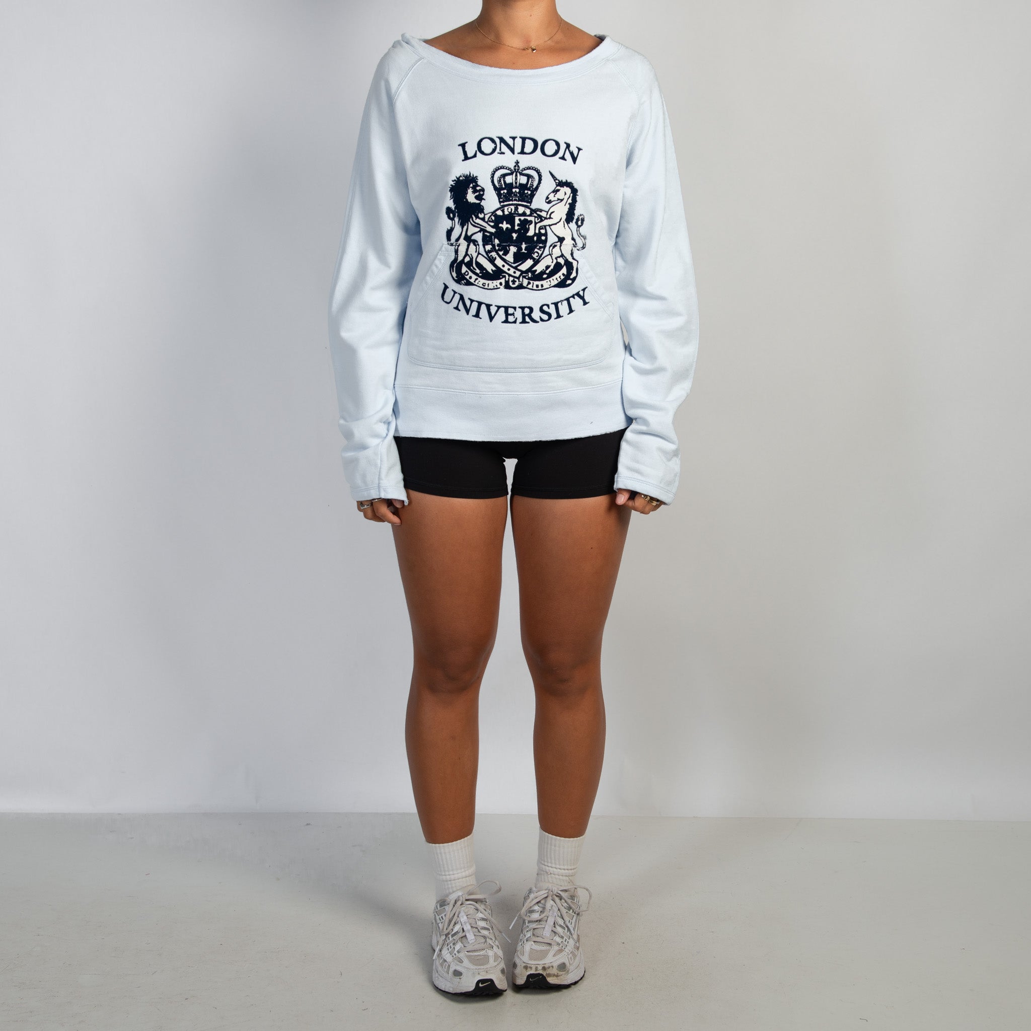 BLUE COTTON SWEATSHIRT