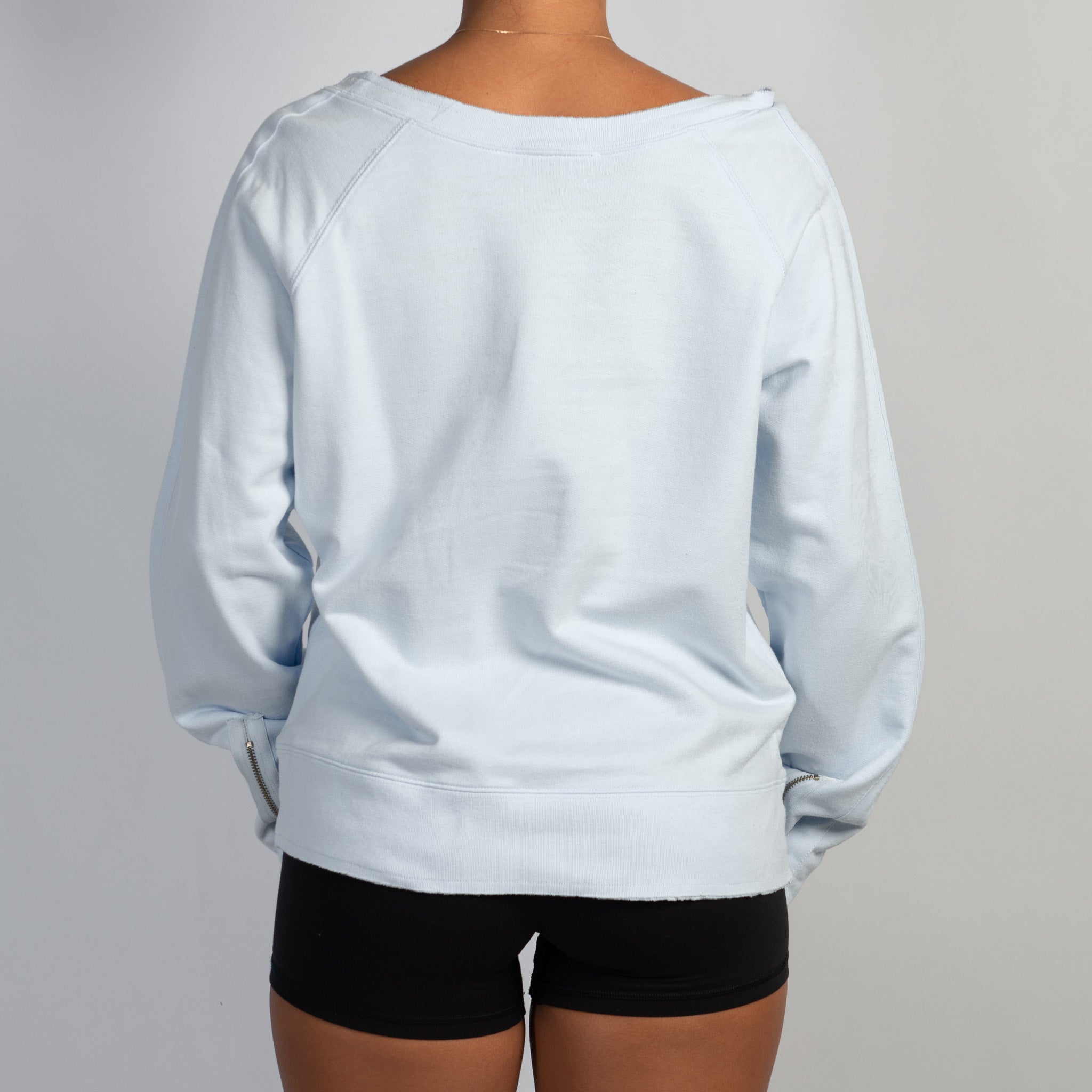 BLUE COTTON SWEATSHIRT