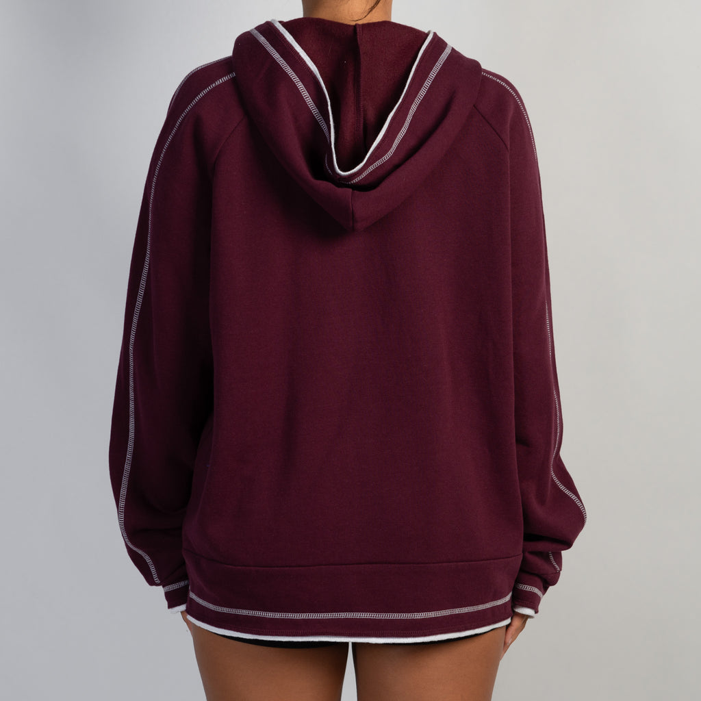 PLUM FLEECE ZIP JACKET