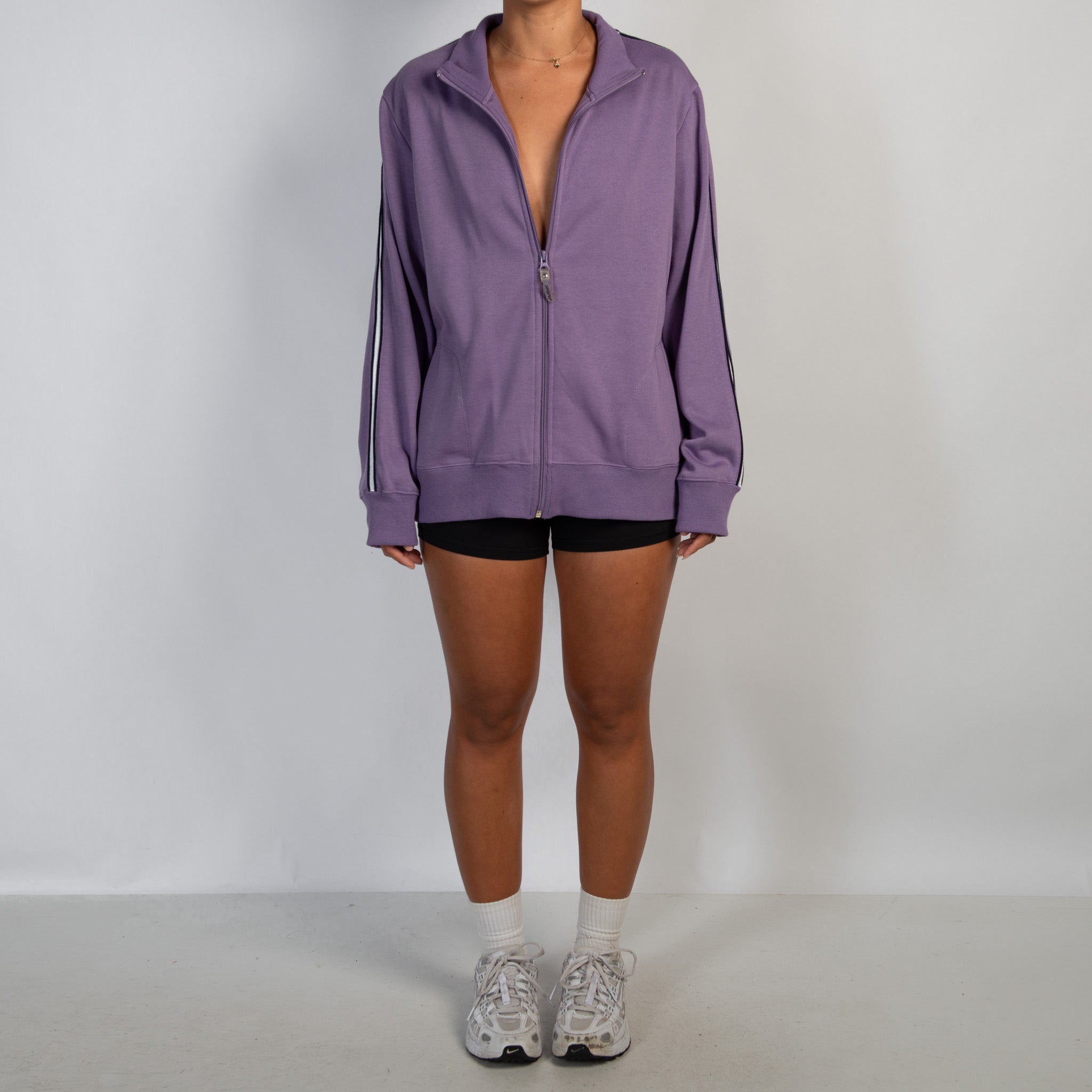 PURPLE FLEECE ZIP JACKET