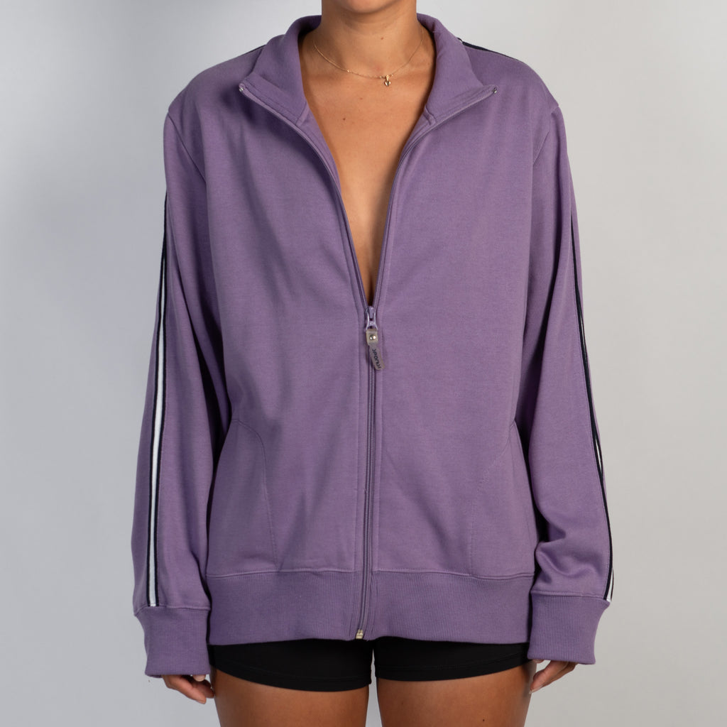 PURPLE FLEECE ZIP JACKET