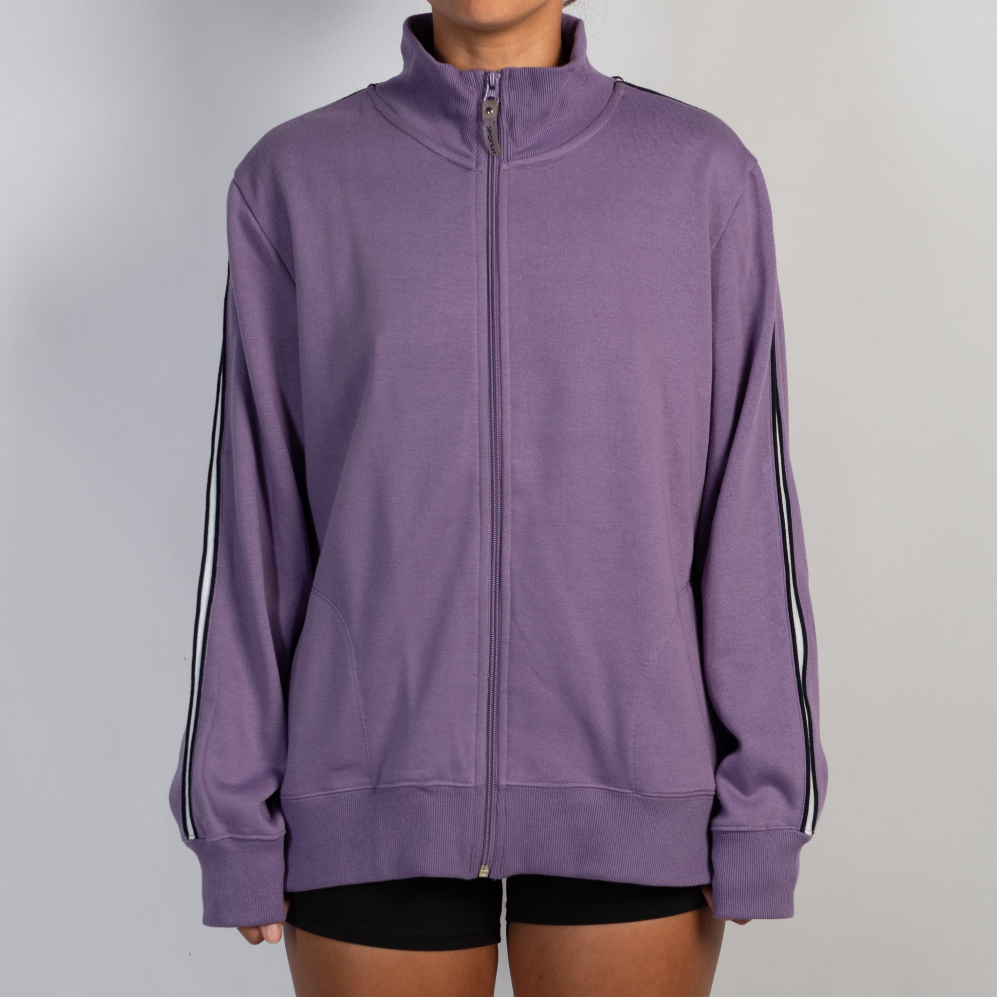 PURPLE FLEECE ZIP JACKET