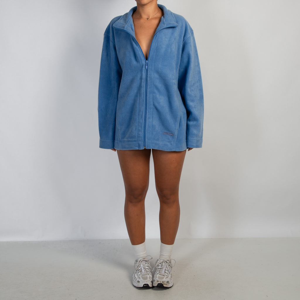 BLUE FLEECE ZIP JACKET