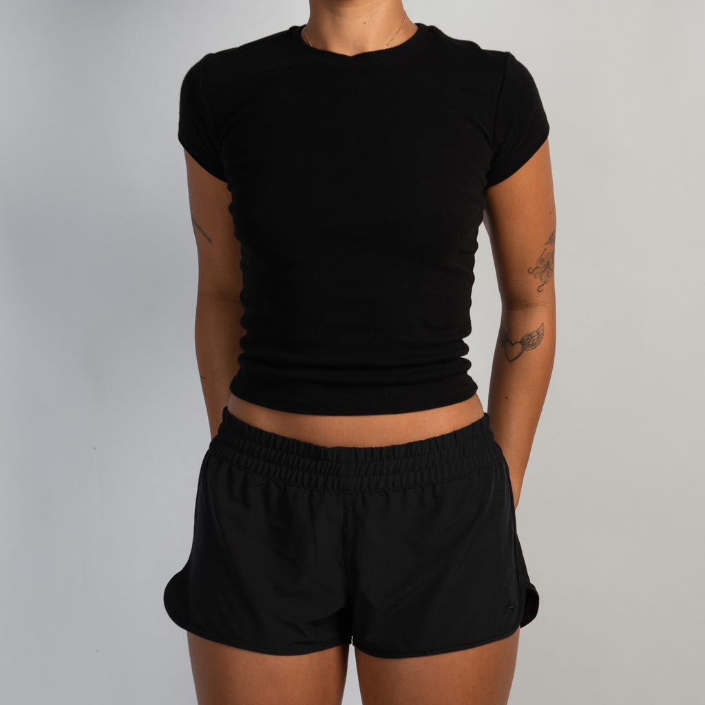 BLACK ACTIVE SHORTS