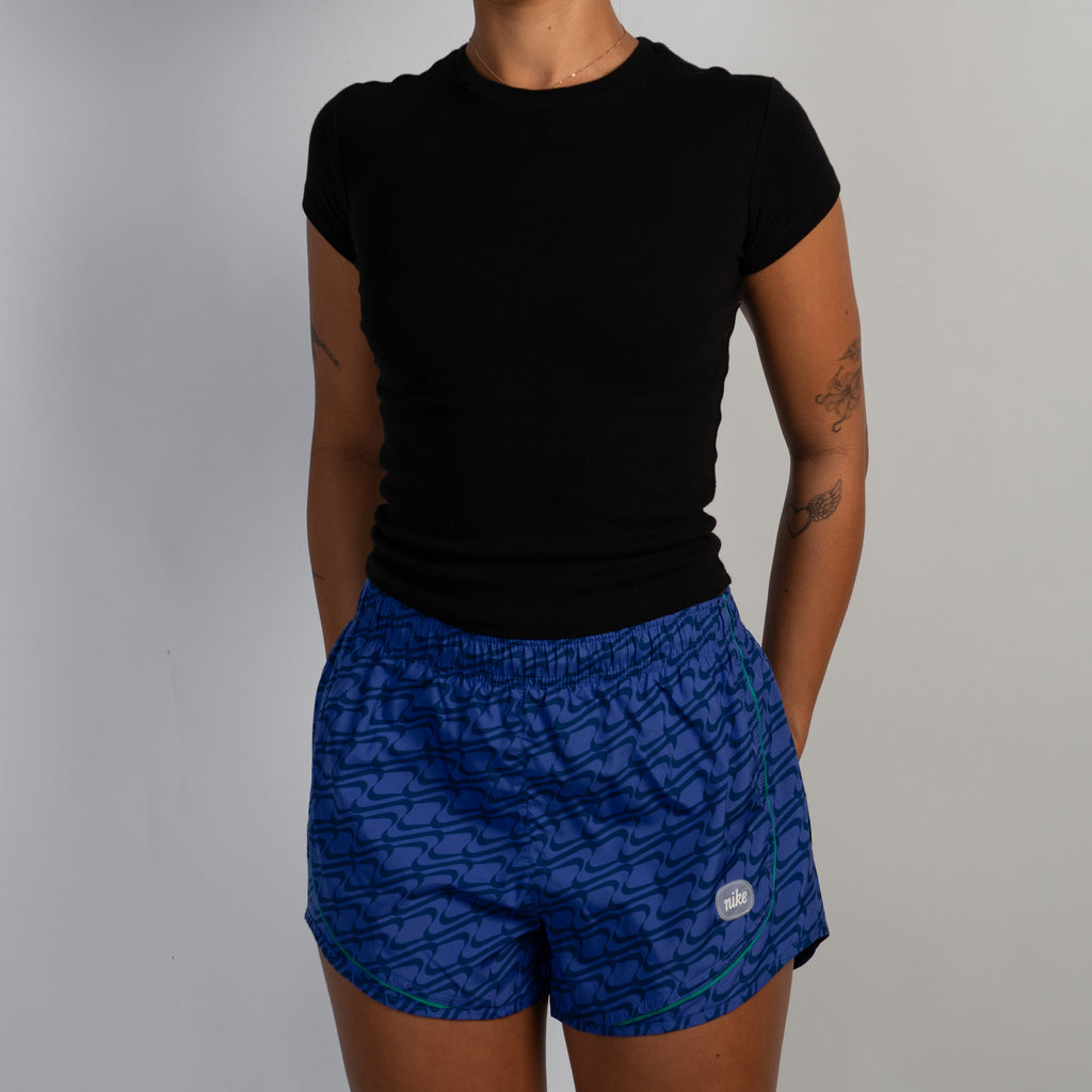 INDIGO PATTERN SHORTS
