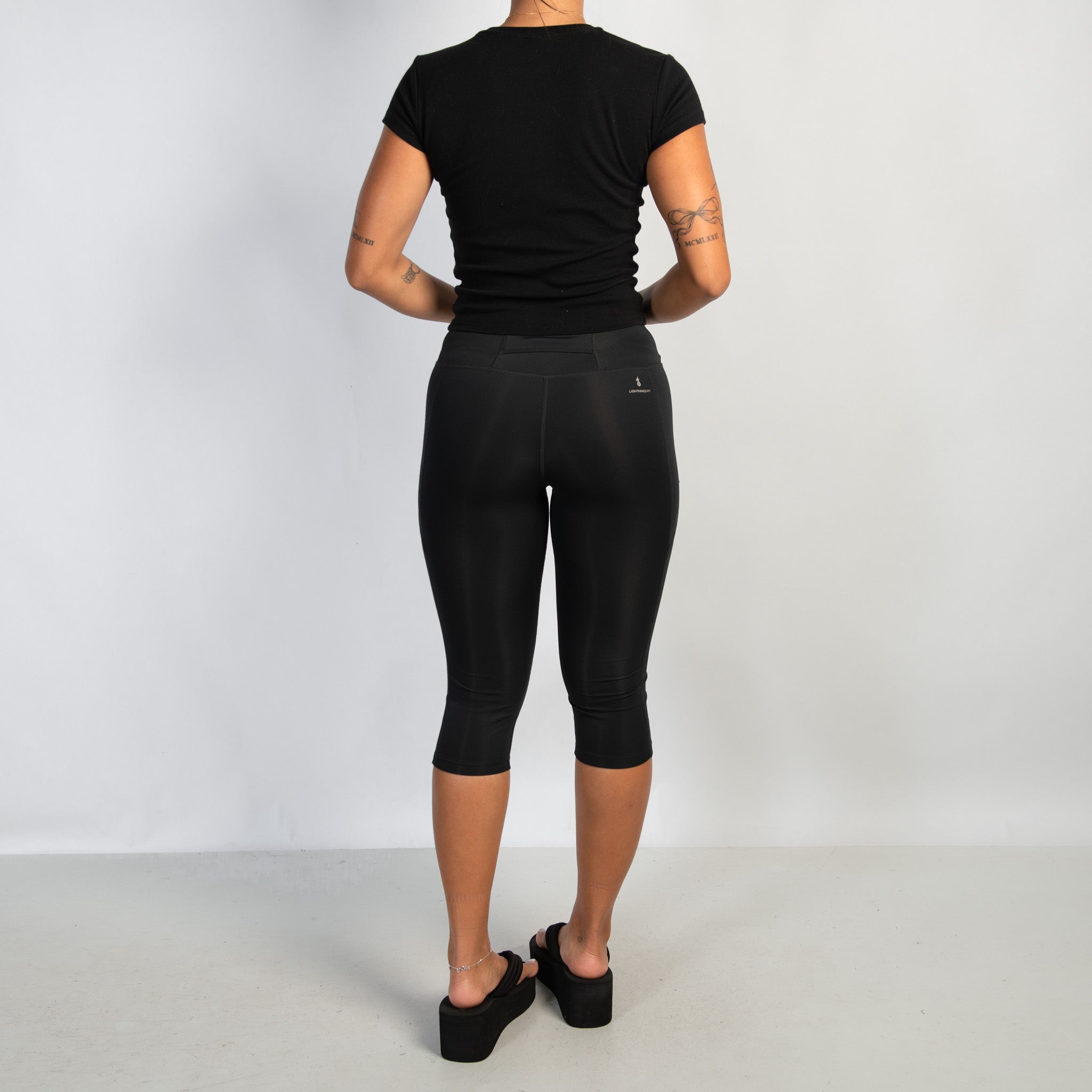 BLACK CAPRI TIGHTS