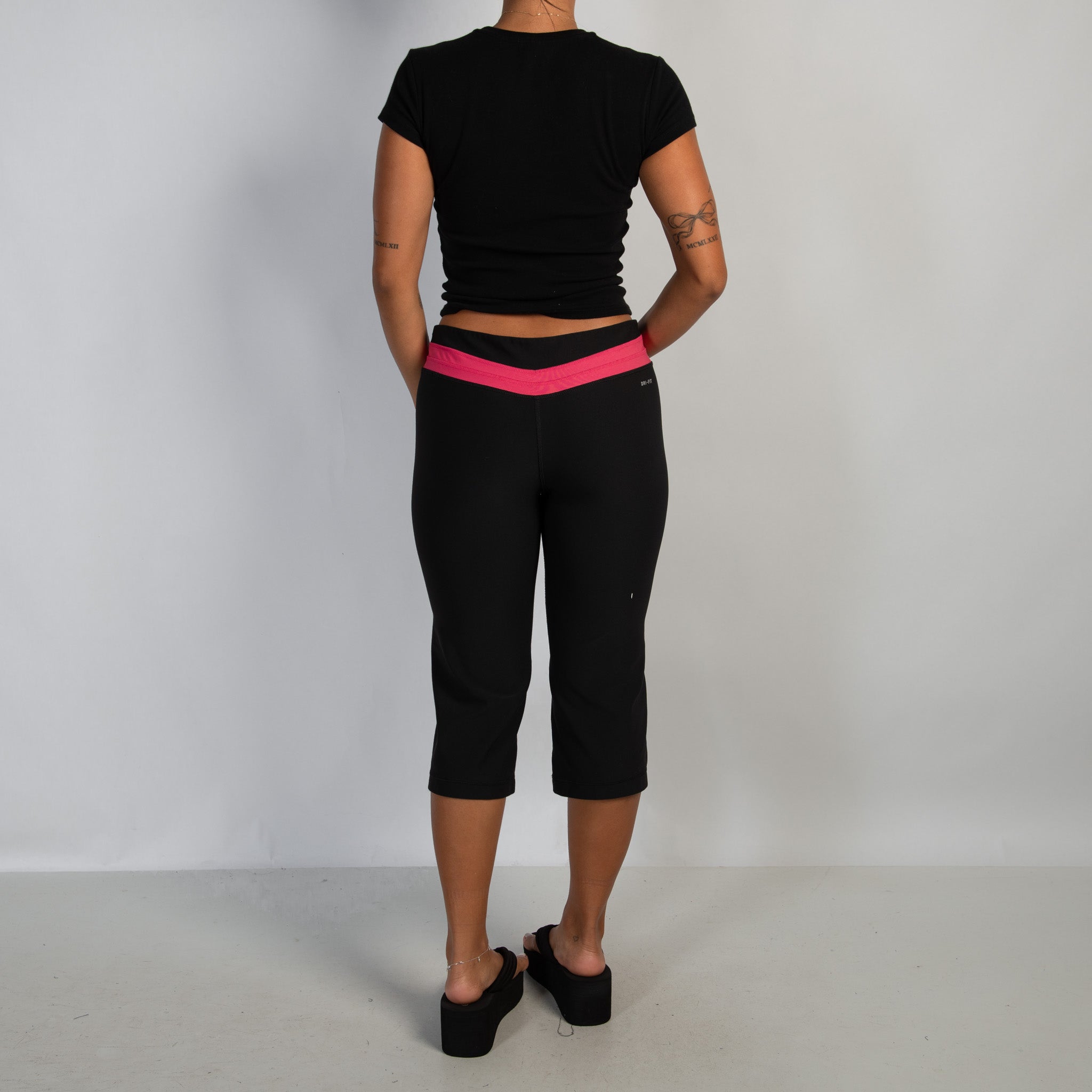 PINK ACCENT 3/4 TIGHTS