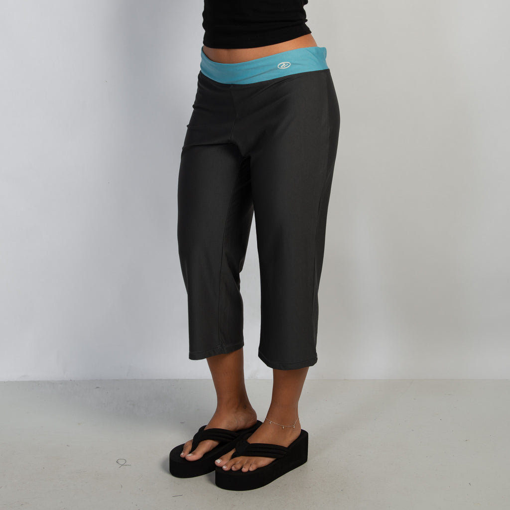 CONTRAST WAIST 3/4 TIGHTS